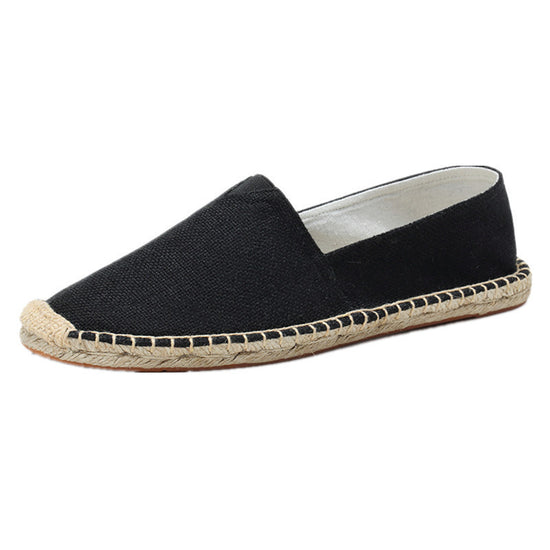 Summer Slip-on Fisherman Shoes Lazy Canvas Hemp Men