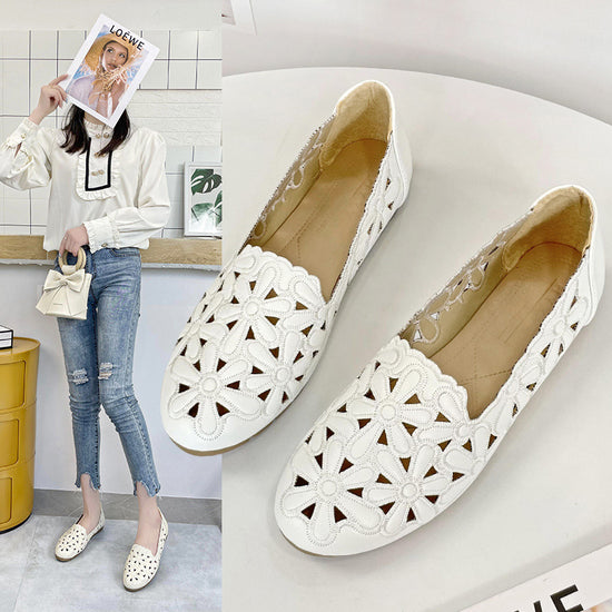 Soft Bottom Casual Hollow Breathable Flat Lazybones&